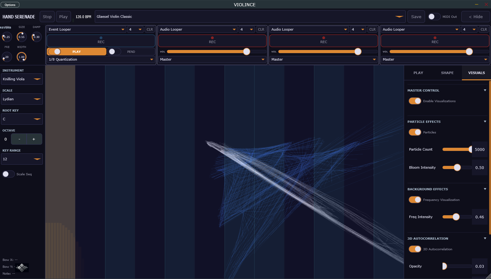 Hand Serenade - Bowed string simulator